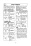 Page 2220
Timer Feature
This feature allows you to program the 
oven as a kitchen timer. It can also be used 
to program a standing time after cooking is 
completed and/or to program a delay start.
To Use as a Kitchen Timer:
Example: To count down 5 minutes.
1.
     • Press Timer/Clock 
once.
2.• Set desired amount 
of time using number 
pads.
(up to 99 minutes and 
99 seconds).
3. • Press Start.

Time will count down 
without oven
operatings.
To Set Stand Time:
Example: To cook at P6 power for 3 
minutes,...
