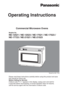 Page 1Operating Instructions
Commercial Microwave Ovens
Models No.
NE-12521 / NE-12523 / NE-17521 / NE-17523 / 
NE-17723 / NE-21521 / NE-21523
*Model No. NE-17723
Please read these instructions carefully before using this product and save 
this manual for future use.
Before Calling for Service:
If failure code “F” appears in the display, unplug oven and wait for  
5 seconds before reconnecting. If normal operation does not resume,  
call the service agent with the information of failure code. 