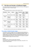 Page 133Operating Instructions
[For assistance, please call: 1-800-272-7033] 133
7.7 File Size and Number of Buffered Images
The following table shows the relationship between the file size of the image and 
the maximum number of buffered images.
Note
The following file sizes are shown at their maximum value.
The number of Buffer/Transfer images
The maximum number of images that can be buffered/transferred depends on 
resolution or image quality. When one or more settings are enabled in Trigger, the 
maximum...