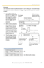 Page 135Operating Instructions
[For assistance, please call: 1-800-272-7033] 135
Example 
The maximum number of buffered images for each setting (A): About 250 images
The maximum number of [Enable Pre-trigger Image Buffer] images (B): About 80 
images
 A specified number of 
[Enable Pre-trigger Image 
Buffer] images (B: about 
80 images) are buffered 
at specified intervals in 
the Pre-trigger memory 
(β) set aside for this 
purpose.
 When motion is detected, 
the images in the Pre-
trigger memory (β) are...