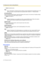 Page 106•Default:  Auto(Advanced)
Note
•When “Auto(AutoIP)”  is selected and the IP address cannot be obtained from the DHCP server, an IP
address not used in the same network will be searched within 169.254.1.0 - 169.254.254.255.
[IP address(IPv4)]
When not using the DHCP function, enter the IP address of the camera. Do not enter an IP address already
in use (for the PCs and the other network cameras).
• Default:  192.168.0.10
Note
•Multiple IP addresses are unavailable even when using the DHCP function. Refer...