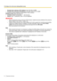 Page 76–Example when entering an IPv4 address:  http://192.168.0.10:8080
– Example when entering an IPv6 address:  http://[2001:db8:0:0:0:0:0:1]:8080
To access the cameras using the HTTPS protocol, enter as follows:
Example of entry:  https://192.168.0.10/
• Available number of characters:  1 - 128 characters
• Default:  (Cam. 1) selfcamera, (Cam. 2-16) not registered
IMPORTANT
•When accessing the camera using the HTTPS protocol, install the security certificate of the camera to
display images on the monitor. (...