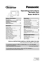 Page 1Operating Instructions
Microwave Oven
Model: NN-SN778
Safety Information
Precautions .........................Inside cover
Important Safety Instructions .........1-3
Installation and Grounding
Instructions .......................................3-4
Safety Precautions ...........................5-6
Operation
Microwave Recipes .............................18
Timer Feature (Kitchen Timer/Stand
Time/Delay Start) .................................19
Microwave Shortcuts ......................20-21
Food...