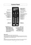 Page 119
Control Panel
Beep Sound:
When a pad is pressed correctly, a beep will be heard.
If a pad is pressed and no beep is heard, the unit did not or cannot acc\
ept the instruction.
When operating, the oven will beep twice between programmed stages. At the end of any
complete program, the oven will beep 5 times.
Note:
If no operation after cooking program setting, 6 minutes later, the oven will automatically
cancel the cooking program. The display will return to clock or colon display.
Power Level
Sensor...