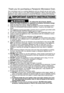 Page 31
IMPORTANT SAFETY INSTRUCTIONS
—To reduce the risk of burns, electric 
shock, fire, injury to persons, or exposure to excessive microwave energ\
y:
1. Read all instructions before using this appliance.
2. Read and follow the specific “PRECAUTIONS TO AVOID POSSIBLE EXPO- SURE TO EXCESSIVE MICROWAVE ENERGY,” found on the inside front 
cover. 
3. This appliance must be grounded. Connect only to a properly grounded out\
let.  See “GROUNDING INSTRUCTIONS” found on page 4.
4. As with any cooking appliance, DO...
