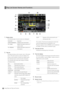 Page 6262Using Play List: Play List Function
1.Display status
The following type of event screens are displayed. 
2.Play list
The play list shows a list of events. Up to 100 events 
(up to 100 audio events can also be added). The 
current cursor position is shown by a yellow frame.
The selected event is shown by blue characters.
The overwrite edit mode uses orange to indicate 
unfinalized status.  
The number of the first and subsequent events that 
cannot be played back are indicated in red. 
Play lists...