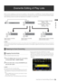 Page 79Using Play List: Overwrite Editing of Play Lists79
 Using Play List
Overwrite Editing of Play Lists
When an event is registered, an event can be overwritten on video and audio, or on EXTRA track. Overwrite editing is performed 
by specifying the IN and OUT points of the event that will be overwritten (recorder side) and the event that will overwrite it (player 
side). Switching channels and audio level adjustments are available in an overwrite edit. 
◆NOTE:
This edit function uses the play list as a...