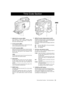 Page 2323Parts and their FunctionsTime Code Section
 Parts and their Functions
1.GENLOCK IN connector (BNC)
This connector is used to input a reference signal
before the camera unit is gen-locked, or before the
time code is externally locked. 
2.TC IN connector (BNC)
This connector is used to input a reference time code
when you externally lock the time code.
3.TC OUT connector (BNC)
When you inter-lock the time code of camera-recorder
with that of an external device this must be connected
with the time code...