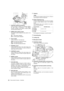 Page 2828Parts and their FunctionsViewfinder
1.Viewfinder (optional accessory)
During recording or playback, the viewfinder displays
the video image in monochrome. It also displays
warnings, messages, zebra patterns, markers (safety
zone and center markers), etc. 
2.ZEBRA (zebra pattern) switch
This switch is used to display the zebra pattern in the
viewfinder.
ON: Zebra pattern displayed.
OFF: No zebra pattern displayed.
3.TALLY switch
Used to control the 7.front tally lamp.
HIGH:Front tally lamp brightly...