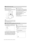 Page 8484Adjustments and Settings for Recording : Handling data
An SD memory card may be inserted or removed, either before or after the power is turned on.
Open the lid of the switch cover, and insert an SD memory
card (optional accessory) into the SD memory card slot
with the notch upward. Close the lid.
‹Note
An SD memory card must be inserted with the right side
facing the slot. If the card is hard to insert, it may be
reversed or upside down. Do not force it into the slot.
Check the card before...