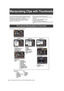 Page 120120Manipulating Clips with Thumbnails: Thumbnail Manipulations Overview
Manipulating Clips with Thumbnails
A clip is a data group that includes the images and sounds 
created from one shooting session, together with additional 
information such as text memos and meta data.
The following manipulations can be performed using the 
cursor and SET buttons, while checking the images 
displayed on the LCD monitor:yPlayback, delete, copy or restore the clip.
yAdd or delete a shot mark and a text memo on the clip...