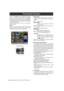 Page 114114Manipulating Clips with Thumbnails : Thumbnail Screen Press the THUMBNAIL button to display the thumbnail
screen on the LCD monitor. Pressing the THUMBNAIL
button again returns the display to the regular display.
When switching is done from the regular screen display to
the thumbnail screen display, all the clips will be displayed
on the thumbnail screen.
Pressing the MENU button allows you to navigate the
thumbnail menu.
‹Note
With the TCG switch positioned at [SET], when the time
code or user bits...