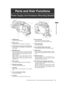 Page 1515Parts and their FunctionsPower Supply and Accessory Mounting Section
 Parts and their Functions
1.POWER switch
Used to turn on/off the power.
2.Battery mount
A battery pack from Anton/Bauer is mounted here. 
3.DC IN (external power input) socket (XLR, 4P)
camera-recorder is connected to an external DC
power supply.
4.BREAKER switch
When an excessive amount of current is fed through
the camera-recorder, due to any abnormal event, the
breaker automatically turns off the power in order to
protect the...