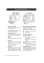 Page 2424Parts and their FunctionsTime Code Section
1.GENLOCK IN connector (BNC)
This connector is used to input a reference signal
before the camera unit is gen-locked, or before the
time code is externally locked. 
2.TC IN connector (BNC)
This connector is used to input a reference time code
when you externally lock the time code.
3.TC OUT connector (BNC)
When you inter-lock the time code of camera-recorder
with that of an external device this must be connected
with the time code input (TC IN) connector of...