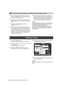 Page 134134Manipulating Clips with Thumbnails: Deleting Clips
1Select a desired text memo in a clip by carrying out 
steps 1-3 for [Playing back a clip at the position where a 
text memo is recorded] (page 133).
2Move the pointer to the desired text memo, and then 
press the SET button. You can select more than one text 
memo.
3Press the THUMBNAIL MENU button to select 
OPERATION  COPY.
4Use the cursor buttons and SET buttons to select the 
destination slot. Then, select YES to start copying the 
clip. The...