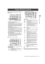 Page 2727Parts and their Functions: Display Window Functions
Parts and their Functions
Display Window Functions
P2 card/battery-remaining level and audio level 
indications
a.Media-remaining space indication bar
The bar indicates the remaining free space on each P2 card, 
using a 7-segment display.
Each segment can represent either 3 or 5 minutes of remaining 
free space, depending on the value set through the menu option 
CARD REMAIN/„. According to the set value, the segments 
disappear one-by-one. The menu...