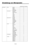 Page 98
- 45 (G) -

Einstellung von Menüposten
Szenendateiposten sind durch “” gekennzeichnet.MAINTENANCE 6.DETAILSLIM DTL
DETAIL(+)
DETAIL(–)
DETAIL CLIP
DETAIL SOURCE
7.SKIN TONE DTL SKIN TONE DTLSKIN GETSKIN DTL CORINGY MAXY MINI CENTER
I WIDTH
Q WIDTHQ PHASE
8.GAIN,AUTO IRIS LOW GAIN
MID GAIN
HIGH GAINA.IRIS LEVEL
A.IRIS PEAK/AVE
A.IRIS WINDOWIRIS MODEIRIS GAIN
9.S.GAINMODE
TOTAL GAINGAINPIX MIXV MIXFRAME MIX
H DETAIL LEVELCRISPLEVEL DEPENDENT
PEAK FREQUENCYM GAMMAM PED...