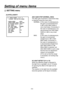 Page 54
- 5 -

 SETTING menu
[5] INTELLIGENT1
AGC GAIN STEP [NORMAL, MAX]
The AGC gain increment or decrement step 
is selected using this menu item.NORMAL:    In the case of underexposure, 
the gain is incremented from 
0 dB to AGC MAX GAIN in 
very small steps. Conversely, in 
the case of overexposure, it is 
decremented from AGC MAX 
GAIN to 0 dB in very small 
steps.
MAX:     In the case of underexposure, 
the gain is incremented 
straight from 0 dB to AGC 
MAX GAIN. Conversely, in 
the case of...