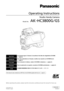 Page 1Model No.  AK-HC3800G/GS
Operating Instructions
Studio Handy Camera
VQT4Q11FJ1012KT0  -PS
Printed  in   JapanENGLISH
Before operating this product, please read the instructions carefully and save this manual for future use.
DEUTSCHFür Erlauterungen in Deutsch, konsultieren Sie bitte die mitgelieferte CD-ROM.   
(→ Seite 5)
FRANÇAISPour des explications en français, veuillez vous reporter au CD-ROM fourni.   
(→ page 5)
ITALIANOPer le istruzioni in italiano, vedere il CD-ROM in dotazione. (→ pagina 5)...