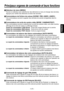 Page 33
- 6 (F) -
FRAN
ÇAIS

Principaux organes de commande et leurs fonctions
 Sélecteur de menu [MENU]
Tourner ce sélecteur pour sélectionner des éléments du menu et changer des données.
Appuyer pour vérifier des éléments et entrer des données.
 Commutateurs de fichiers de scènes [SCENE  PRE, USER1, USER1]
Ces commutateurs servent à appeler des données de scènes enregistrées dans la 
caméra.
 Commutateurs de sortie de caméra vidéo [MODE  CAM/BAR/TEST]
Ces commutateurs servent à sélectionner la sortie de...