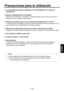 Page 55
- 4 (S) -
ESPA
ÑOL

   Le recomendamos utilizar el adaptador de CA AW-PS505A con la fuente de 
alimentación.
  Maneje cuidadosamente el controlador.
   Dejar caer el controlador o someterlo a fuentes impactos puede ser la causa de que funcione mal o se produzcan accidentes.
  Utilice el controlador dentro de una temperatura ambiental de 0°C a 40°C.
   La utilización del controlador en lugares donde la temperatura esté por debajo de 0°C o por encima de 40°C puede afectar a sus piezas internas.
...