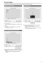 Page 989
On-screen display
Operation status display

P-PFILM
1		
PIXEL TO PIXEL mode
This indication appears when image display is in the PIXEL TO PIXEL 
mode.
2	 	
FILM mode
This indicates when the “GAMMA SELECT” item in the “VIDEO 
CONFIG” menu is set to “FILM”.
Picture adjusting knobs status display

[CONTRAST] 51
Picture adjusting knobs
3	 		
When one of the picture adjustment knobs ([BRIGHT], [CONTRAST] 
or [PEAKING]) is used, the name of the knob and its adjustment level 
is displayed.
 
z This...