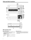 Page 44
Parts and their functions
CABLE
TALLY
CAMERA1
5600K
BLACK WHITE R B G GAMMA MATRIX FUNC SYSTEMOFF FLARE
GAMMA ONBLK
OFF GAMMA
BLK
PED GAIN GAMMA FLARE W. CLIP KNEE HD. DTL SD. DTL SD. SKINHD.SKIN
SHADING
OFF KNEE
OFF OFF HD. DTL SD. DTL
ON HD. SKIN
ON SD. SKINCLIP OFFWHITE
OFF MATRIX CHARACTERCARD
HEAD POWERALL
CLOSE BAR TESTWHITEBLACKSET UP
RESET
ALARM
REFLOCAL
STOREALL
STORE
ON
MODE
CONTROL
23456789101112131415
SD CARD
AUTO
ON
SYNCRO
HEAD
CALL
ACTIVE
M-PED IRISAU TO
LENS EXT X0. 8COASER
MEMO
RECALL...