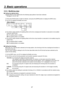 Page 2727
3. Basic operations
3-2-5.  Modifying wipe
   Setting the lighting effect
Lighting effects can be added when the following wipe patterns have been selected:
  3D page:

 #1, #3, #7, #9
1 
  Press the [FUNC] button to light its indicator, and press the [WIPE] button to display the WIPE menu.
2 
  Turn [F1] to display the Modify sub menu.
  
 
Modify Light-B Light-K Trim 4:3Auto
  5/5     Off     Off    16:9     Off      On
     On    4:3
4:3Smth
    Off     On
3  Turn [F2] to select whether the...