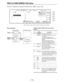 Page 175– 175–
Description
Press together with F key.
This uploads saved files from the VTR
to the IC card.
“TO FRONT” is displayed when
MACHINE CURRENT DATA has been
selected.
When the file upload has been
completed, the system automatically
transfers to the MONITOR menu.
This displays the ERROR_LOG data
saved in the memory.
Press together with F key.
This erases the ERROR_LOG data
saved on the IC card.
This selects whether to delete items in
order from the oldest and update the log
or not when the number of...