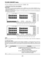 Page 85– 85–
TC/CHR CONVERT menu
This menu is displayed by pressing the following keys:)
∑2-level and 3-level time code displays
≥Front panel
≥When the 24➝30 mode has been selected by the F1 (MODE) key on the TC/CHR CONVERT menu, a 
2-level display appears with the original time code displayed on the top level and the converted time code
displayed on the bottom level.
≥When the 25➝30 mode has been selected, a 3-level display appears with the converted value displayed on
the middle and bottom levels.
F9TC/CHR...