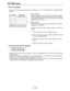 Page 155– 155–
RF TEST menu
∑Error rate display
The error rates (error occurrence rates) are indicated on the 1) TOTAL ERROR and 2) INNER ERROR 
displays.
1) TOTAL ERROR
During recording, the error rate of the simultaneous playback
signals is displayed. During playback, the error rate of the play-
back signals is displayed. The audio channels are switched
using the center cursor key.
2) INNER ERROR
The error rates after the inner errors have been corrected are
displayed for the 8 heads.
Proceed as follows to...