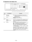 Page 156– 156–
RF adjustment value display menu
F13
F12
F11
F10
F9
F8 F7 F6 F5 F4 F3 F2 F1
Key
F1–F5
F6
F7
F8–F10
F11
F12
Key designation
——
ADJ MODE
Adjust mode.
ADJ CH
——
ADJ RF
RF adjustment value
display.
ADJ SEL
Description
FIX:Holds the current adjusted value. Parameter can be
readjusted by remote adjustment but the value cannot be
changed with this unit.
Selects the channel for display.
EQ/REC/PLL:CH0, CH1, CH2, CH3
When the F11 key is pressed, ADJ SEL is displayed at the F12
key and the current adjusted...