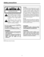 Page 2
2

 indicates safety information.
This  class  A  digital  apparatus  complies  with 
Canadian ICES-003.
Cet  appareil  numérique  de  la  classe  A  est 
conforme à la norme NMB-003 du Canada.
For CANADA
Safety precautions
CAUTION
RISK OF ELECTRIC SHOCK
 DO NOT OPEN
CAUTION: TO REDUCE THE RISK OF ELECTRIC SHOCK, 
DO NOT REMOVE COVER (OR BACK).
NO USER SERVICEABLE PARTS INSIDE.
REFER TO SERVICING TO QUALIFIED SERVICE PERSONNEL.
The  lightning  flash  with  arrowhead  symbol, 
within  an  equilateral...