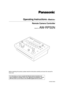 Page 1For instructions on how to operate this Remote Camera Controller and 
how to establish its settings, refer to the “Operations and Settings” manual 
(PDF file) which can be found on the CD-ROM supplied with the camera.
Before operating this product, please read the instructions carefully and save this manual for 
future use.
Operating Instructions 
Remote Camera Controller
Model No.  AW-RP50N
3TR006515BAA
@53#@831/@#BTJDT@&OHMJTIJOEE...