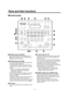 Page 1212
 Parts and their functions
 Control panel
POWER ALARM F1 CAMERA
OSD
R/B GAIN R/B PED
SYSTEM
SETUP
CAMERA
SCENE/MODEDETAILDELETE
STORE PAGE
MENU F2 EXIT
USER2
USER1
PT ACTIVE
AUTO
IRIS
AUTO
HI
LOWPTZ/FOCUS SPEED PAN/TILT
FOCUS/PUSH OTAF
TELE
ZOOM WIDE
CAMERA STATUS / SELECTION
PRESET MEMORY / MENU
GAIN/PED
F2 F1
123
AWB/ABB
4
SHUTTER
5
12345 678910



	











 POWER indicator [POWER]
This indicator lights when the POWER switch 
() on the rear panel is set to ON while power...