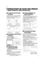 Page 33FRANÇAIS
OPÉRATIONS DE BASE DES MENUS
(MENU PRINCIPAL, MENU DE RÉGLAGE)
À PROPOS DES ÉCRANS
DE MENU
Ce moniteur dispose d’un écran de menu principal (MAIN
MENU) et d’un écran de menu de réglage (SETUP MENU).
Le “MAIN MENU” contient les fonctions utilisées
normalement, et le “SETUP MENU” contient les réglages
nécessaires pour le réglage initial.
    
FUNCTION SETTING
PICTURE SUB ADJ.
COLOR TEMP/BAL. 
SIZE/POSI.ADJ.
DISTORTION ADJ.
STATUS DISPLAY
CONTROL LOCK      :ON
 all reset
EXIT: 
MENU ENTER:+...