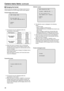 Page 4848
Camera menu items(continued)
p
q Changing the format
When the format is changed on t\ehe Output screen fro\em its 
current setting, th\ee Format change check screen appears.
Format change check screen
          F o r m a t  
  D o   y o u   w a n t   t o  s e t   F o r m a t ( 1 0 8 0 / \f 9 . 9 4 \b ) ?
  C A N C E L  O . K .
    The format to be set is di\esplayed within the 
parentheses on the sc\ereen.
Field frequenc\f 59.94 Hz50 Hz
When using the  AW‑HE60H 1080/59.94p, 
1080/59.94i, 720/59.94p,...