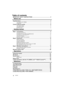Page 44RQT9922
Table of contents
IMPORTANT SAFETY INSTRUCTIONS ........................................................... 2
Before use
Supplied items ..................................................................................................  5
This system (SC-HTB580) ...................................................................................................5
Accessories .........................................................................................................................5...