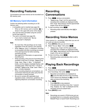 Page 39SD REC STOP  REC STOP PLAY   SELECT   PLAY  