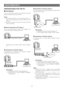 Page 23-23-
SETUP FROM THE PC
PREPARATIONS FOR THE PC
■Connections
Prior to connections, specify the connection type and
prepare relevant devices and cables.
Notes:
•We recommend that you use connection type 1 or
type 2 when setting up the network address of the
camera.
•Be sure to unplug or switch all the devices off, then
start connections.
●Direct Connection to PC (Type 1)
Use a cross-type network cable in the category 5 to
connect the camera directly with the PC.
Necessaries: Cross-type network cable...