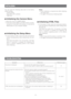 Page 31-31-
TROUBLESHOOTING
Symptom
No picture is displayed.
HTML documents are not displayed.• Is the 24 V AC cable firmly connected?
• Is the video cable or network cable connected properly? 
• HTML files in the camera might be broken. Initializing is
required.12
30 Cannot access the camera from the
browser.• Are the network cables connected properly?
• Is the status indicator lamp of the network connection termi-
nal on?
If not, a network connection has not been established or the
other devices are not in...