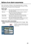 Page 4343
Action at an alarm occurrence 
When a Terminal alarm, VMD alarm, Scene change detection alarm or Command 
alarm occurs, alarm action is performed according to the setup for that alarm. For further 
information about how to set alarms, refer to the Setup Manual.
Alarm type
Action at an alarm occurrence
 Display of the [Alarm occurrence indication] button on the Live page (→Setup 
Manual) Terminal alarm : Alarm action will be performed when the alarm device connected 
to the cable is activated.
VMD...