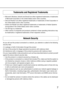 Page 77
 Microsoft, Windows, ActiveX and DirectX are either registered trademarks or trademarks 
of Microsoft Corporation in the United States and/or other countries.
 Intel and Pentium are either registered trademarks or trademarks of Intel Corporation in 
the United States and/or other countries.
 Adobe and Reader are either registered trademarks or trademarks of Adobe Systems 
Incorporated in the United States and/or other countries.
 The SD logo is a trademark.
 Other names of companies and products...