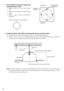 Page 66
3. Put Template A (accessory) against the
ceiling and make a hole.
qMake 4 holes of 12 mm {1/2} in diam-
eter.
wRemove the center part from the tem-
plate.
eMake a hole of 160 mm {6-5/16} in
diameter.
* The hole shape is shown below.
4. Install two anchor bolts (M10 recommended) into the concrete ceiling.
qDetermine the anchor bolt length by use of Template B (accessory).
wPosition the nut by use of Template B (accessory). (The distance between the bottom
surfaces of the ceiling board and nut shall be...