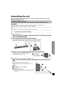 Page 99
Operating Instructions
Assembling the unit
Refer to the following when placing this unit on a table or in a rack. For wall mount, refer to the 
installation instructions. (>21)
Preparation≥To prevent damage or scratches, lay down a soft cloth and perform the assembly on it.
≥ Keep the screws out of reach of children to prevent swallowing.
	≥ Do not hold this unit in one hand to avoid injury by dropping this unit when carrying.
1On the rear of the unit:
Place the wall mount bracket by aligning the holes...