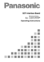 Page 1AJ- P
SDTI Interface Board
Operating Instructions 