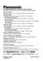 Page 62Printed in Japan
VQT8710-1S0200W2050 @
ji
PANASONIC BROADCAST & DIGITAL SYSTEMS COMPANY
DIVISION OF MATSUSHITA ELECTRIC CORPORATION OF AMERICA
Executive Office:
3330 Cahuenga Blvd W., Los Angeles, CA 90068   (323) 436-3500
EASTERN ZONE: 
One Panasonic Way 4E-7, Secaucus, NJ 07094   (201) 348-7621
Mid-Atlantic/New England:
One Panasonic Way 4E-7, Secaucus, NJ 07094   (201) 348-7621
Southeast Region:
1225 Northbrook Parkway, Ste 1-160, Suwanee, GA 30024   (770) 338-6835
Central Region:
1707 N Randall Road...