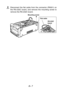 Page 8E– 7
3.Disconnect the flat cable from the connector (P6001) on
the RS-232C board, and remove the mounting screw to
remove the RS-232C board.
Mounting screw
Flat cable
RS-232C
board 