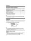 Page 2Información de los accesoriosAccesorios que se suministranAccesorio/Número de pedidoCantidadCargador/PNLC1054ZB1Adaptador de corriente/PNLV233Z1Baterías recargables/HHR-4DPA2Cubierta del auricular*1/PNYNTGHA20BR1*1La tapa del auricular viene unida a él.Nota:RLea las instrucciones de operación de la unidad base para obtener información sobreaccesorios adicionales o de repuesto.InstalaciónConexionesConecte el enchufe del adaptador de corriente al cargador hasta que escuche un clic.Conecte el adaptador para...