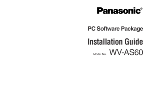Page 1PC Software Package
Installation Guide
Model No.WV-AS60 